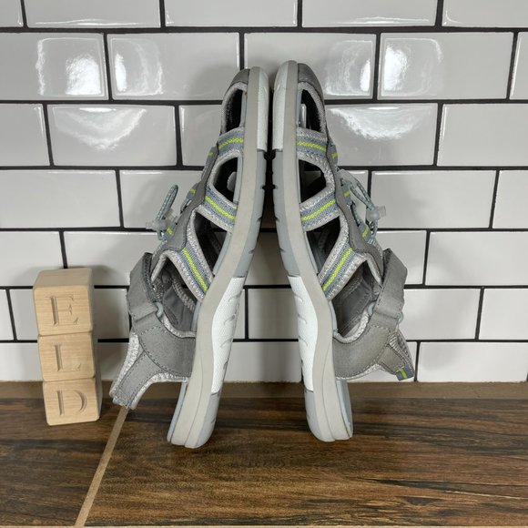 Lands' End Closed Toe Sport Hiking Sandals Grey 451273 Womens Size 10 B - Picture 5 of 9